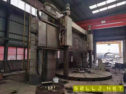 青岛永基6.3米原装数控立车在位