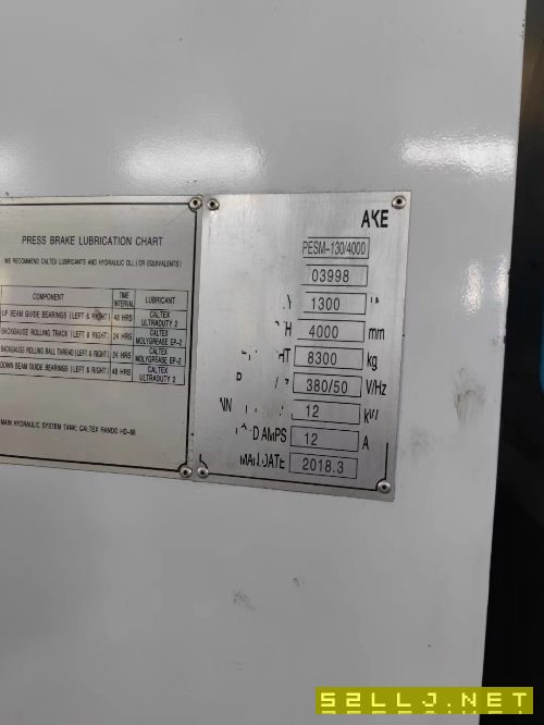 WF67K-125T/4000数控折弯机4