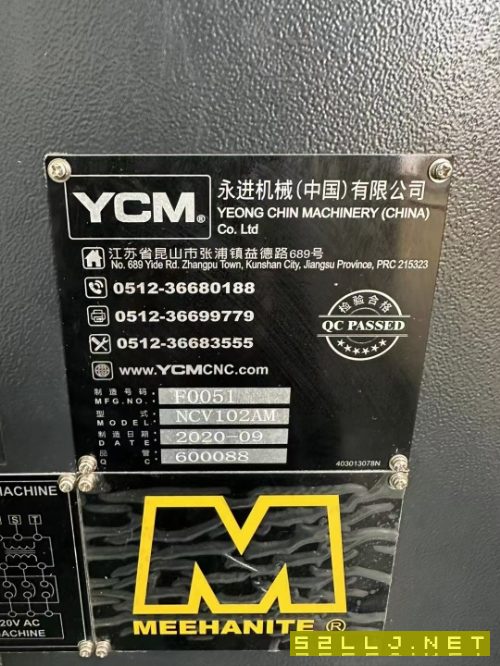 2台，台湾永进NCV-102AM加工中心