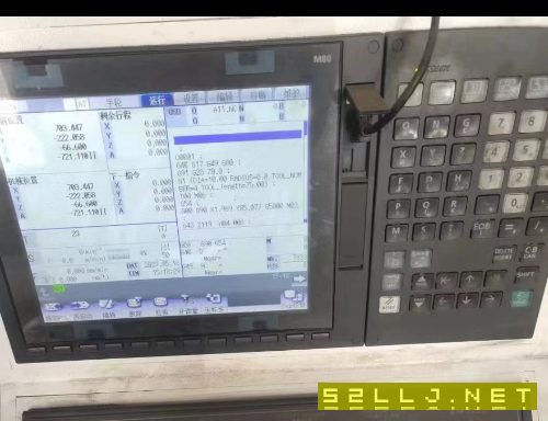 1380加工中心一台，三菱m80系统，两线一硬40主轴.
