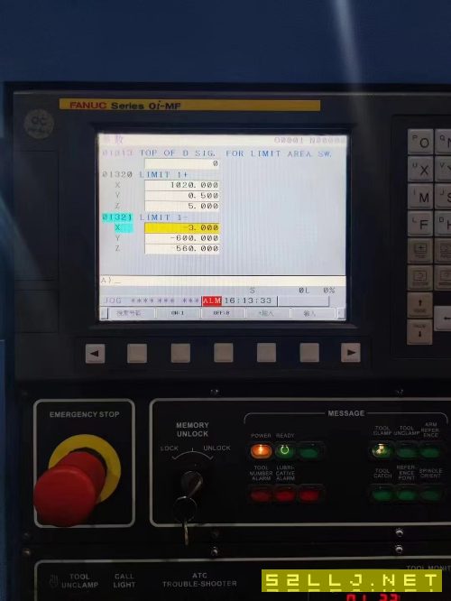 台湾原装大立1060重型数控铣。发那科.OI-MF1包系统。.