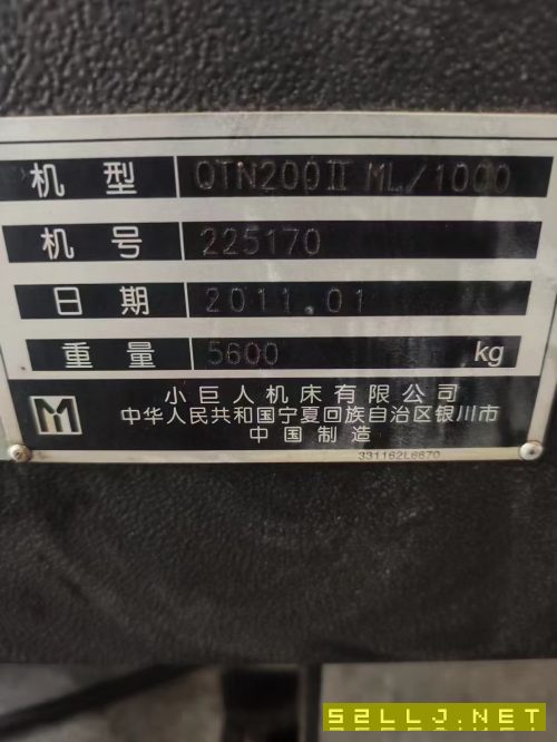 出售:2011年马扎克QTN200ML车铣复合，加工长度一米。