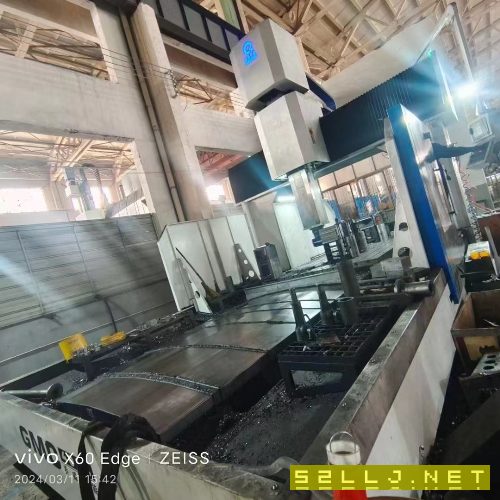 南通乔威数控龙门加工中心在位出售，2.8米X4米，2023年8月.安装少用，带角.