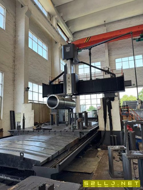 台湾大畏6042龙门，工作台3米6米，门宽3.86米，门高2..