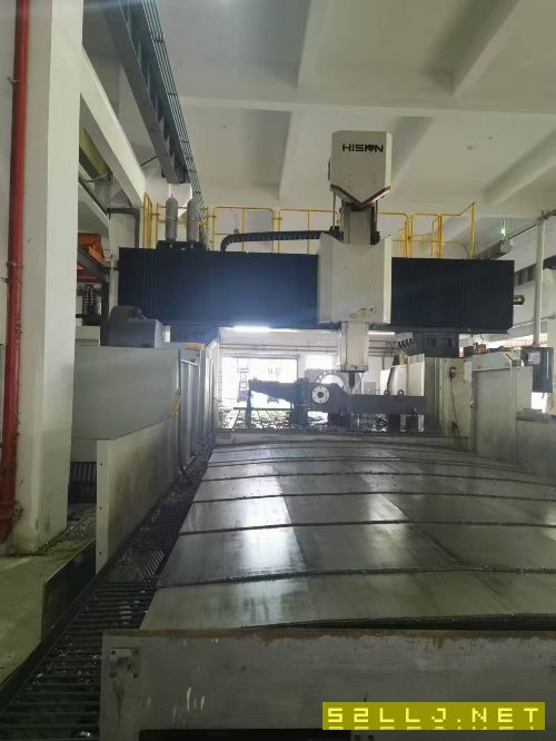 海天重型6036五面龙门加工中心，工作台3X6米，门宽3.6米，Z轴行程1.30米，.