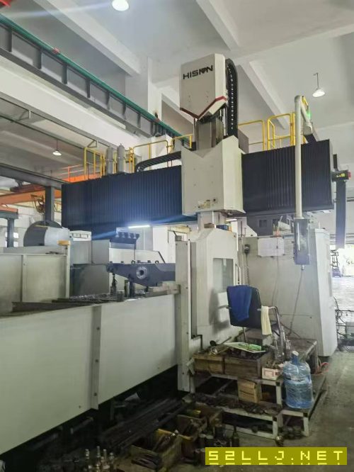 海天重型6036五面龙门加工中心，工作台3X6米，门宽3.6米，Z轴行程1.30米，.