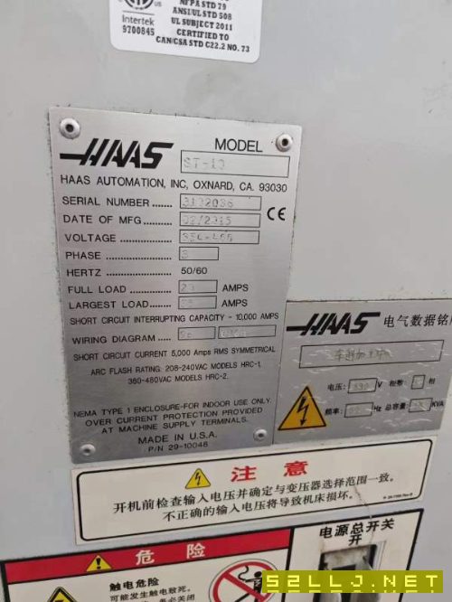 刚刚买下：哈斯st10数控车床，6寸卡盘12工位刀塔，带.