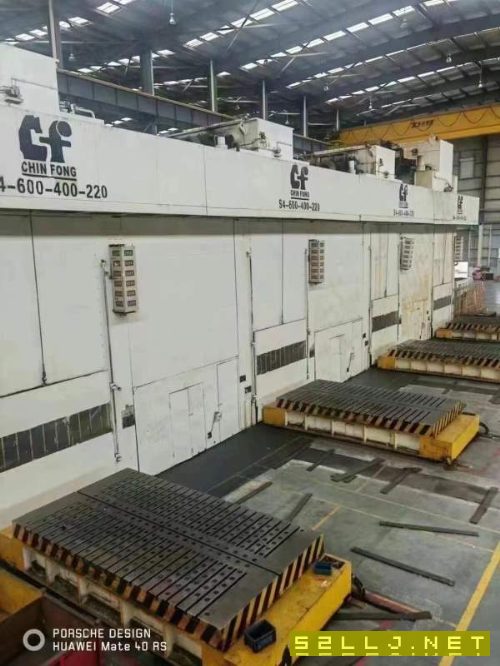 金丰四点压力机全自动冲压流水生产线全封闭，全自动化.