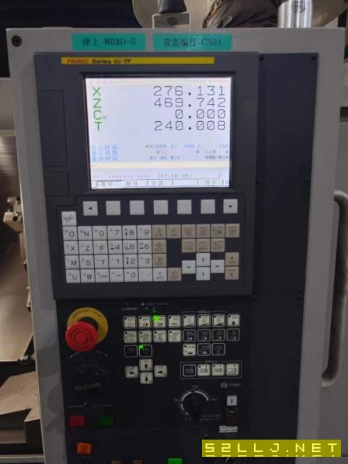 2018年日本津上M08D-车铣复合,发那科TF系统,8寸卡盘.