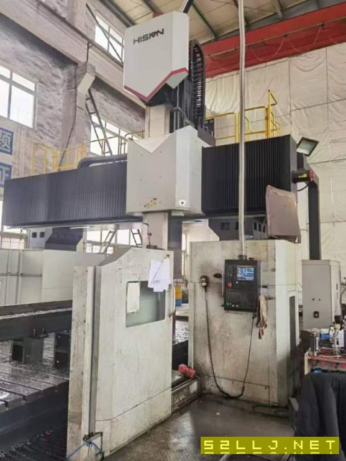 海天8米重型数控龙门，发那科系统。工作台3.6-8米，门.