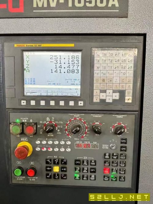 新到2019年台湾高峰1050，三轴线规BT40刀柄，发那科MF.