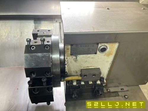 仓库刚到两台佳盟子SK50DL斜轨刀塔机，广数980TB3i总.