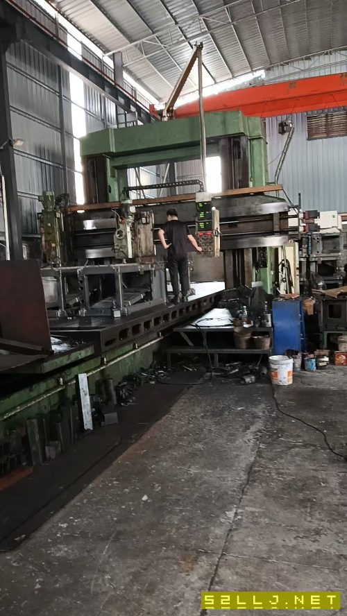 在位出售东方机床厂重型B2025龙门刨床，装上铣头就是.