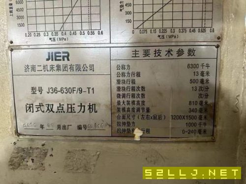 630T2，400T7，250T5，双点压力机，济南二机床产，新.
