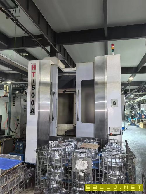刚刚买下一台台湾崎发HT-500A双工位卧加、发那科18-MB.