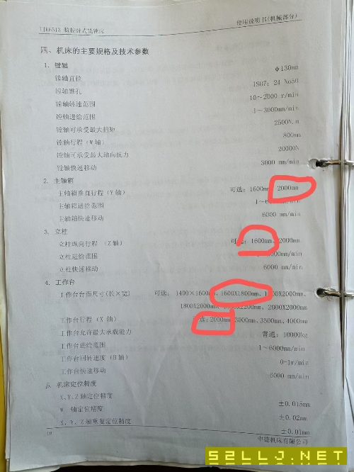 中捷6513数控刨台镗床。工作台1.6米1.8米，三轴行程XY.