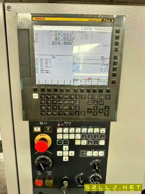 准新2021年日本津上M08J斜轨数控车床，发那科TF