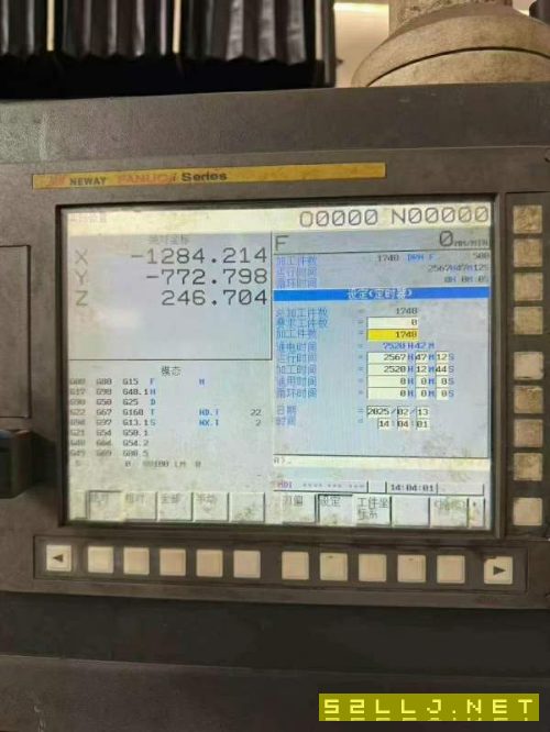 大美江西刚刚买下纽威6032龙门加工中心，工作台2米6米.
