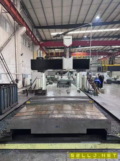 海天8米数控龙门加工中心型号：GRU36II80工作台38米，.