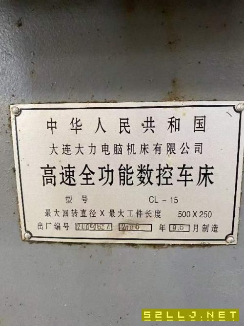 大连斜车CL-15，发那科系统，回转直径500，长度300，.