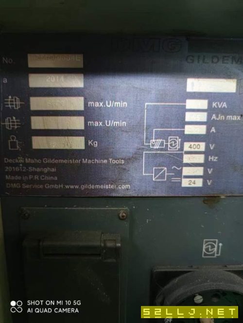 德玛吉310车铣中心，8寸卡盘线规，加工长度500，送动.