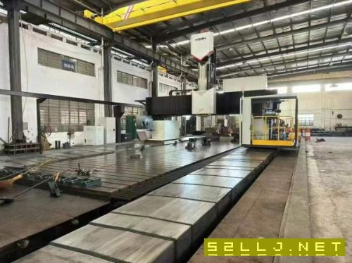 刚刚买下22年到厂海天15米动柱龙门加工中心,工作台4.