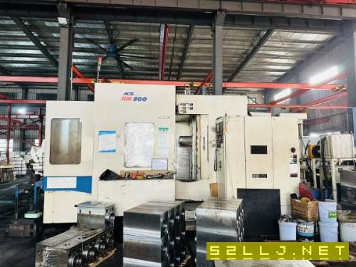 韩国原装进口斗山ACE-HM800双工位卧式加工中心，整体.