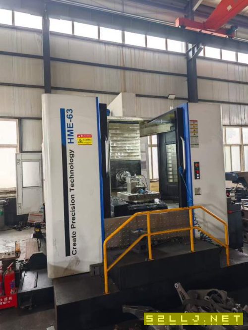国盛HME-63卧式加工中心，23年出厂，30把刀库，工作台.