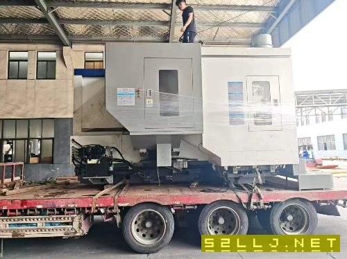 基本全新安装少用沈阳HMC-80Q单台卧式加工中心，三轴.