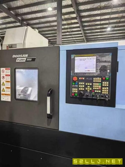 同款两台,2022年韩国斗山PUMA3050斜轨刀塔机,发那科.