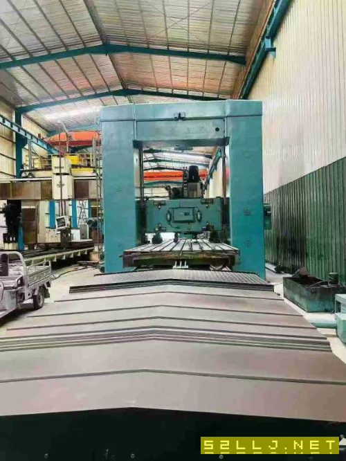 北京一机2025X8米龙门铣，工作台2.5X8米，带直角铣头.