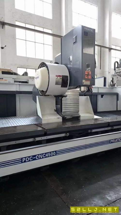 2021年7月出厂，普拉迪PDC4500型材加工中心，全铸件床.