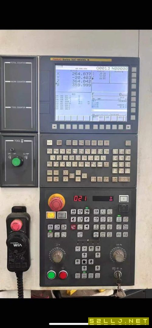 刚到货，高配原装韩国威亚双工位卧式加工中心，型号HS.