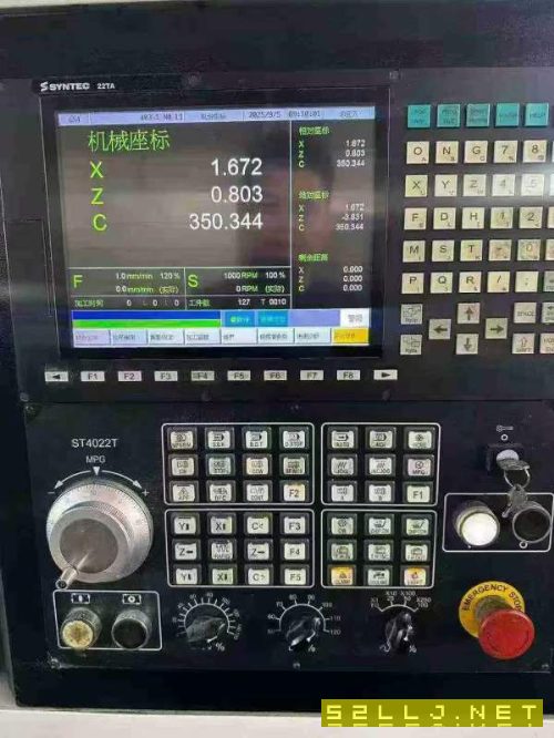 新到一台品上精机,搭配台湾佳贺8寸卡盘,12工位德国.