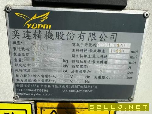 台湾奕达500双工位卧加,三轴日本thk线规,工作台5005.