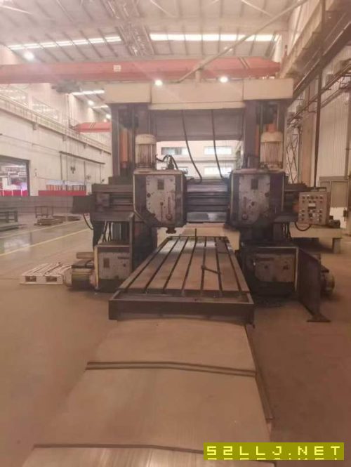 精品北一1.25x4米重型龙门铣青岛在位出售!4个15KW重.