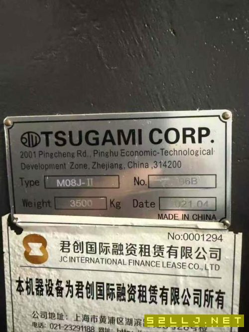 津上M08JII数控车床,2021年出厂,8寸台湾千岛卡盘,8.
