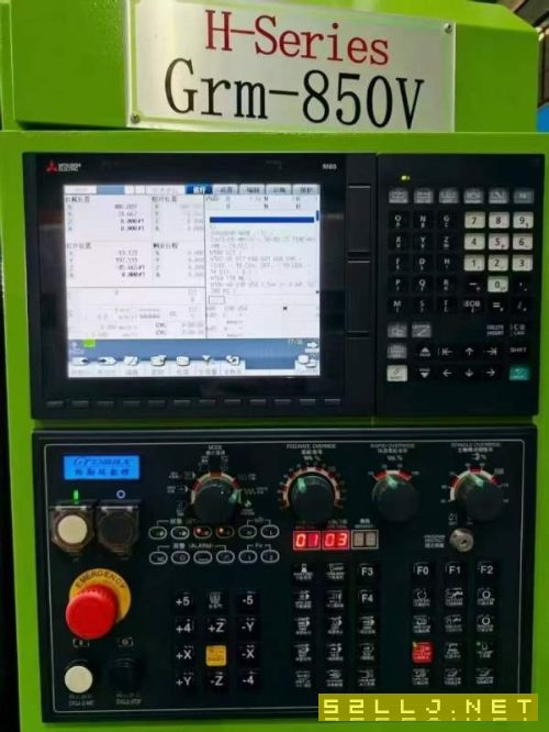 格勒玛850V(四轴)加工中心,三菱M80系统,三轴线轨X.