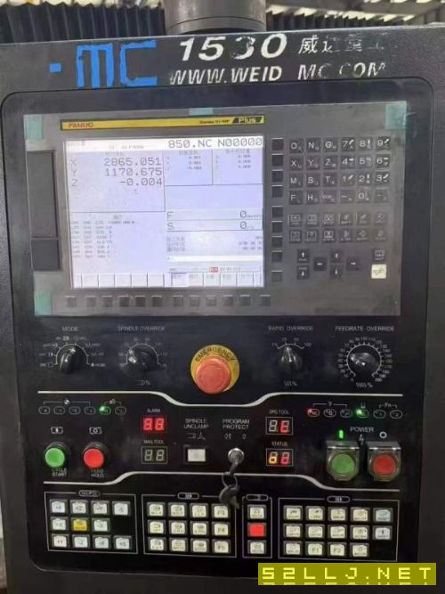 买下威达3020龙门加工中心,22年设备,发那科Plus系统.