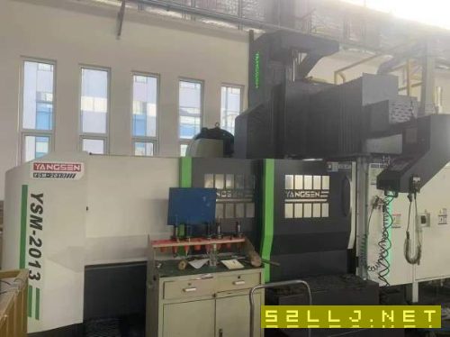 天津工厂拿下2台9成新扬森2013龙门加工中心、全部2022.