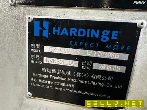 哈挺710三轴线规bt40主轴15000转。20把机械手刀库,西.