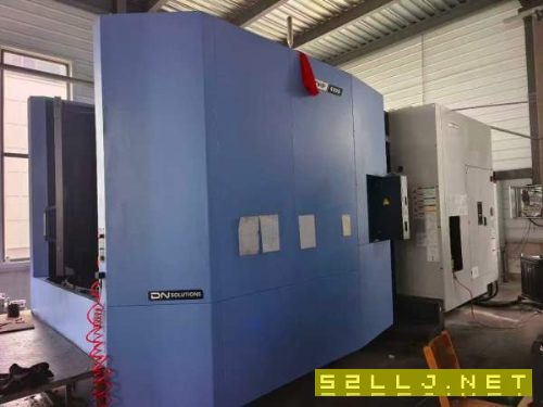 韩国斗山NHP-8005卧式双工位加工中心,2024年出厂工作.