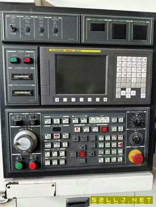 韩国原装威亚300C,15寸液压卡盘,12工位刀塔,带尾座.