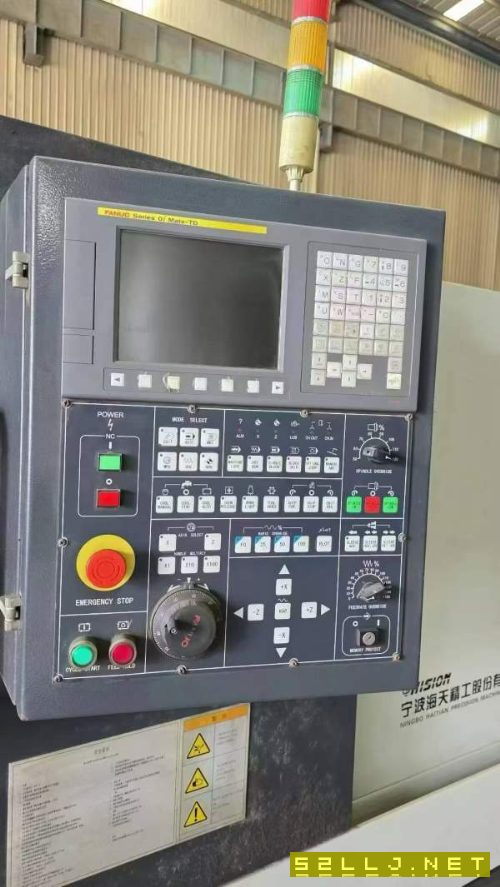 海天HTM-TC25L斜轨数控车12寸卡盘,12工位刀塔加工长.