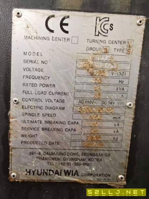 同款两台，韩国威亚E160C数控车床，8寸卡盘，10工位伺.