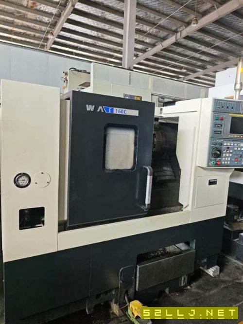 同款两台,韩国威亚E160C数控车床,8寸卡盘,10工位伺.