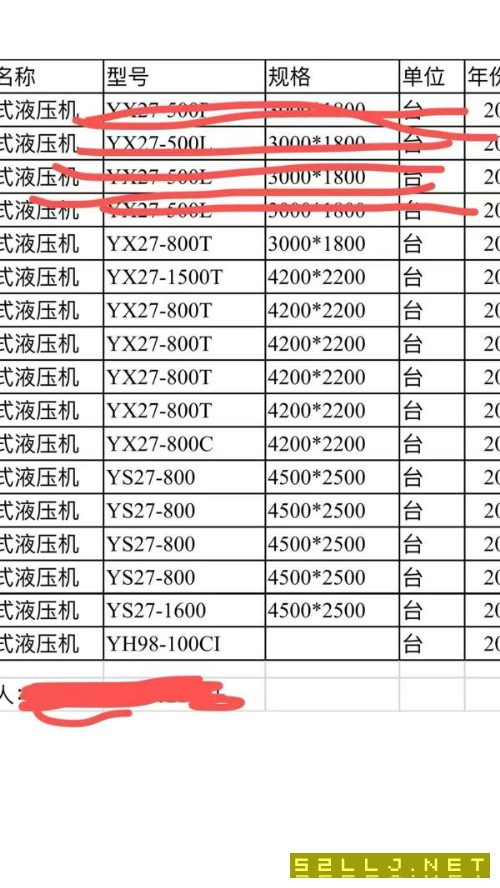 1600吨，1500吨，800吨多台，台面4.5米乘2.5米，3300.