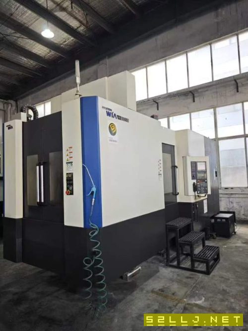 韩国威亚双工位卧式加工中心型号HS5000i、三轴行程850.
