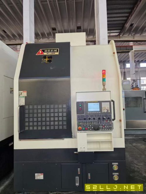 台湾油机KV500E数控立车，配15寸液压卡盘，发那科TF系.