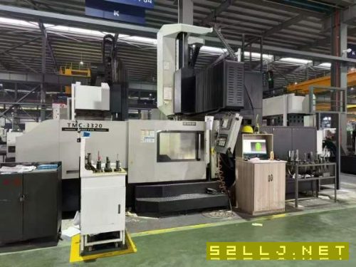 后一个台湾大金3320龙门加工中心,工作台3X1.7米,门.